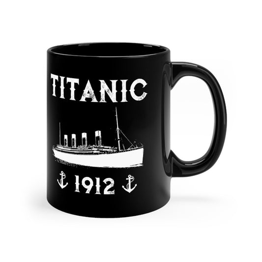 Titanic 1912 white print personalized water bottle, personalized coffee travel mug, teacher tumbler personalized, gift for history buff