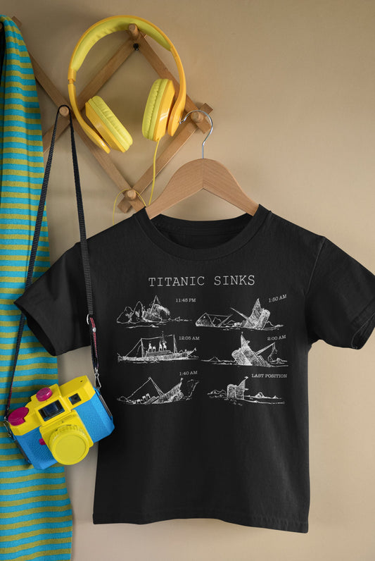 Vessel sink shirt - Titanic sink vintage eco friendly y shirt, birthday cruise tees, cruise shirt for kid