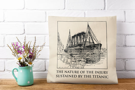 Titanic pillow covers, throw pillow for history buff. Gift for boy 7 8 9 years old, personalized pillow, memory pillow