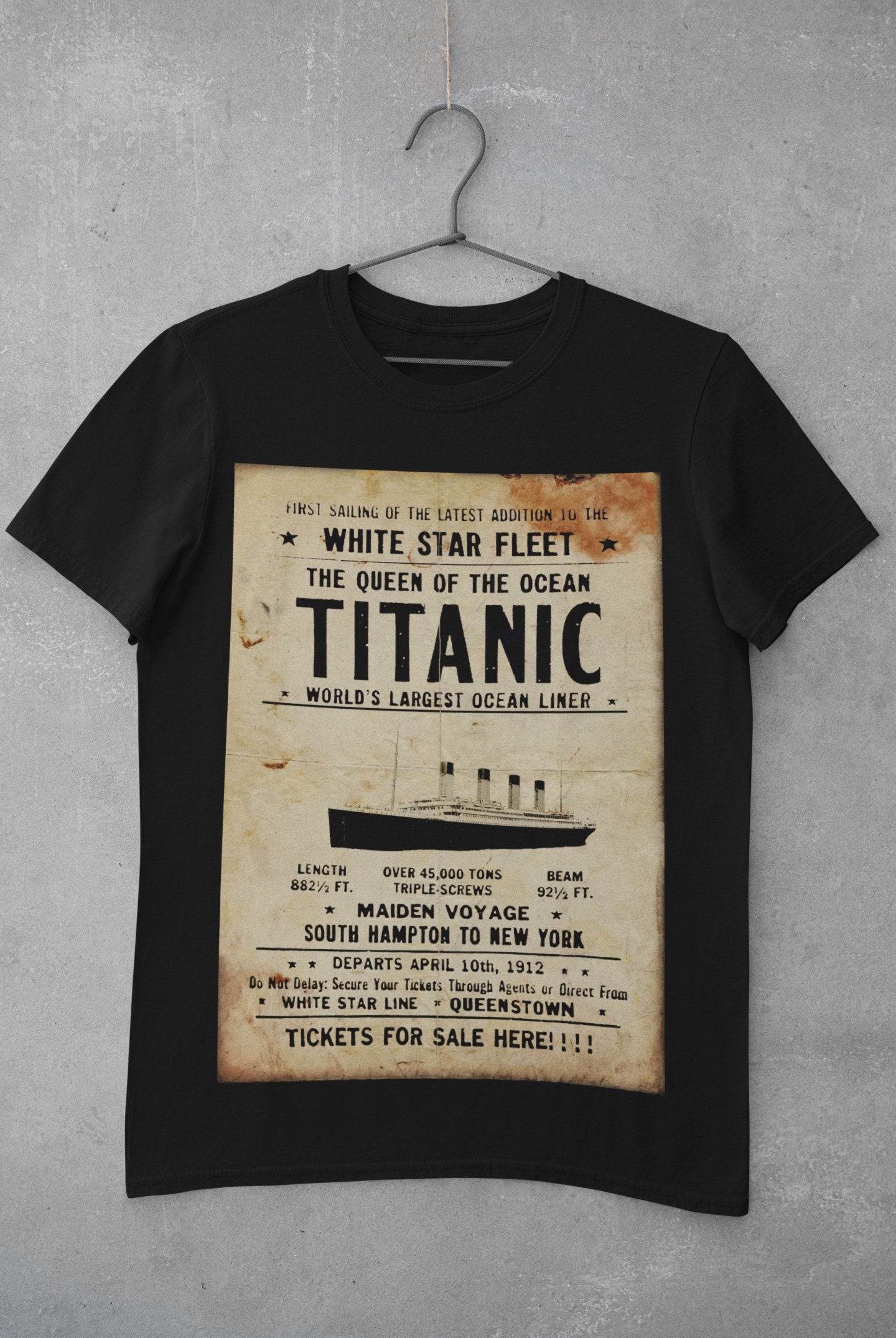 White Star Line t-shirt, Titanic vintage tee - 6 year old boy gift, custom kid shirt - Titanic party gift for history lover