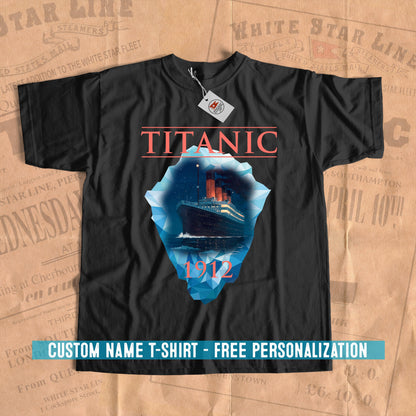 Titanic and Iceberg t shirt, Titanic 1912 tee shirt, movie poster tshirt. Gift for grandma & grandpa