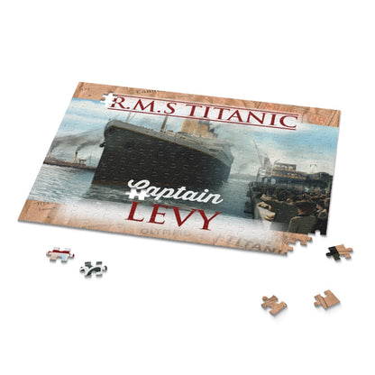 Jigsaw puzzle RMS Titanic, unique kids puzzles for history buff, personalized name puzzles, custom puzzles - 10 year old boy gift