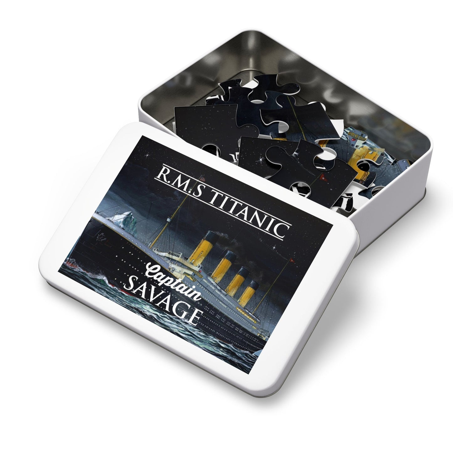 Jigsaw puzzle personalized, the Titanic kids puzzle name - antique puzzle, metal box puzzle pictures (30, 110, 252, 500, 1000-piece)