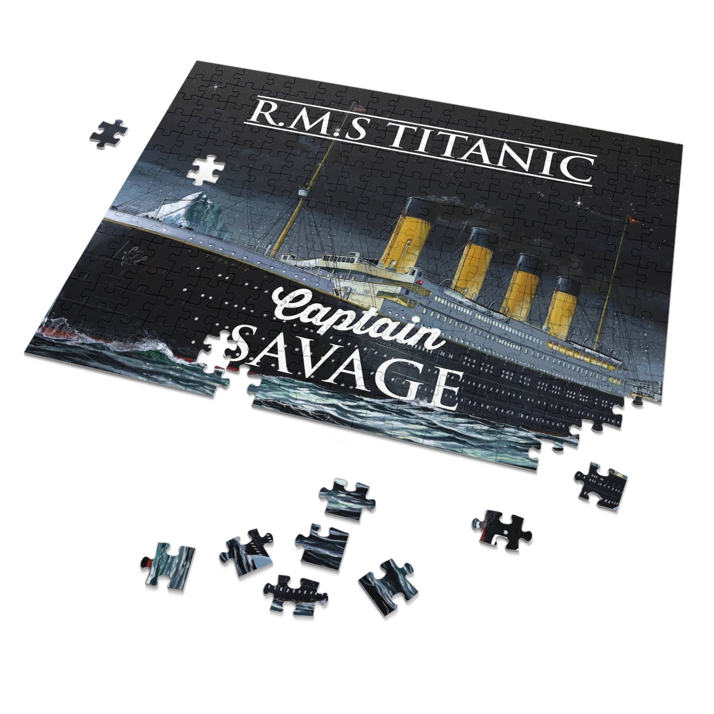 Jigsaw puzzle personalized, the Titanic kids puzzle name - antique puzzle, metal box puzzle pictures (30, 110, 252, 500, 1000-piece)