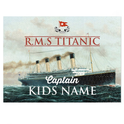 Titanic custom jigsaw puzzle, personalized name puzzle - name puzzle baby, gift for history lover (30, 110, 252, 500, 1000-piece)