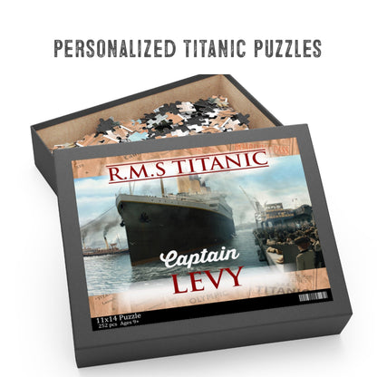 Jigsaw puzzle RMS Titanic, unique kids puzzles for history buff, personalized name puzzles, custom puzzles - 10 year old boy gift