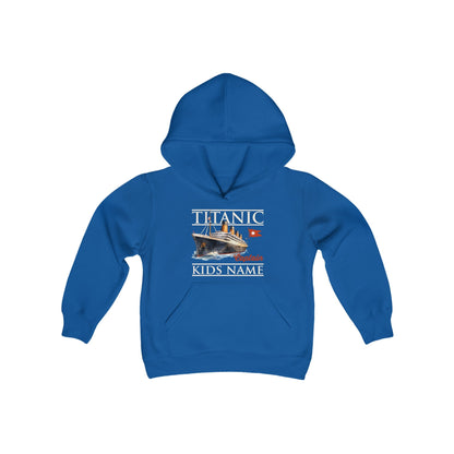 Youth hooded sweatshirt, Titanic pullover for kids, fleece hoodie for boys 6 7 8, hooded top, the Titanic lover Christmas gift