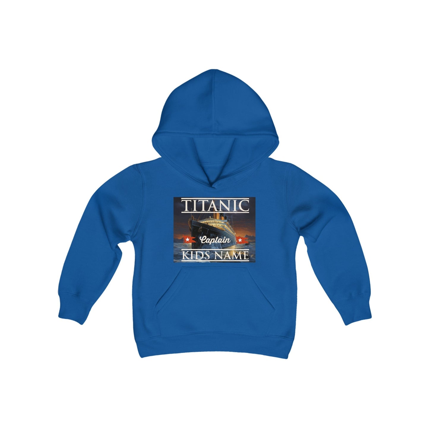 Titanic gift for the Titanic lover - custom hoodie with child name, personalization sweatshirt for history buff