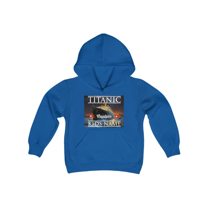 Titanic gift for the Titanic lover - custom hoodie with child name, personalization sweatshirt for history buff