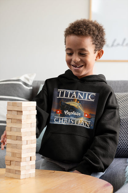 Titanic gift for the Titanic lover - custom hoodie with child name, personalization sweatshirt for history buff