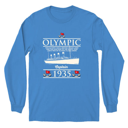 Olympic gift for history lover, Titanic's twin long sleeve shirts, shirt for boy and girl history buff, White Star Line tshirt (youth sizes)