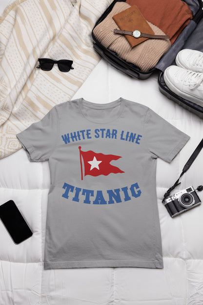 White star line Titanic handmade shirt, travel tee shirt for summer adventures, family t-shirt. Gift for Titanic lover,  Titanic fan