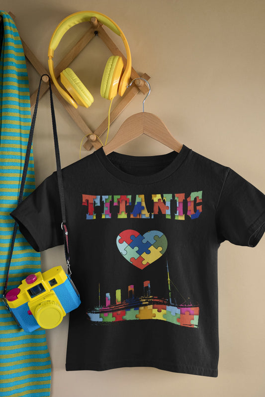 Autism awareness tshirt - Titanic clothes for boy, autism acceptance shirt, outdoor adventure t shirt