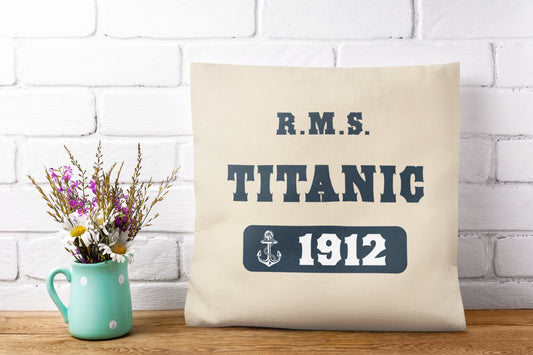 Titanic pillow & cover, custom pillow for boy 6 7 8 years old, denim pillow covers, decorative pillow covers