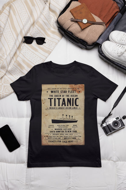 White Star Line t-shirt, Titanic vintage tee - 6 year old boy gift, custom kid shirt - Titanic party gift for history lover